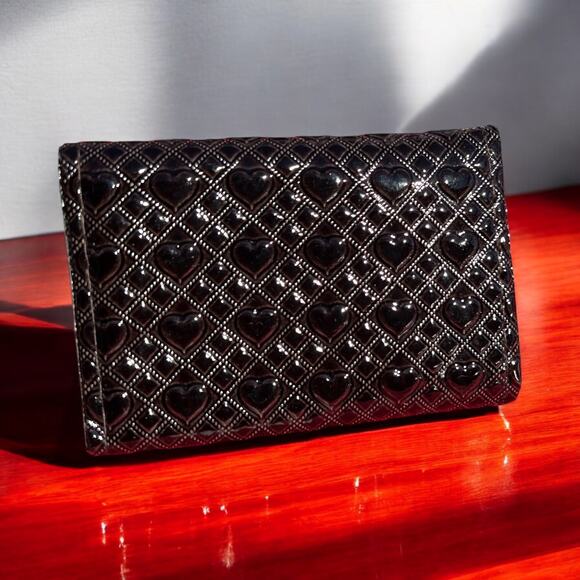 Dark Heart Retro Small NEW Card Wallet ID Card Holder Never Used Deadstock - Picture 3 of 16